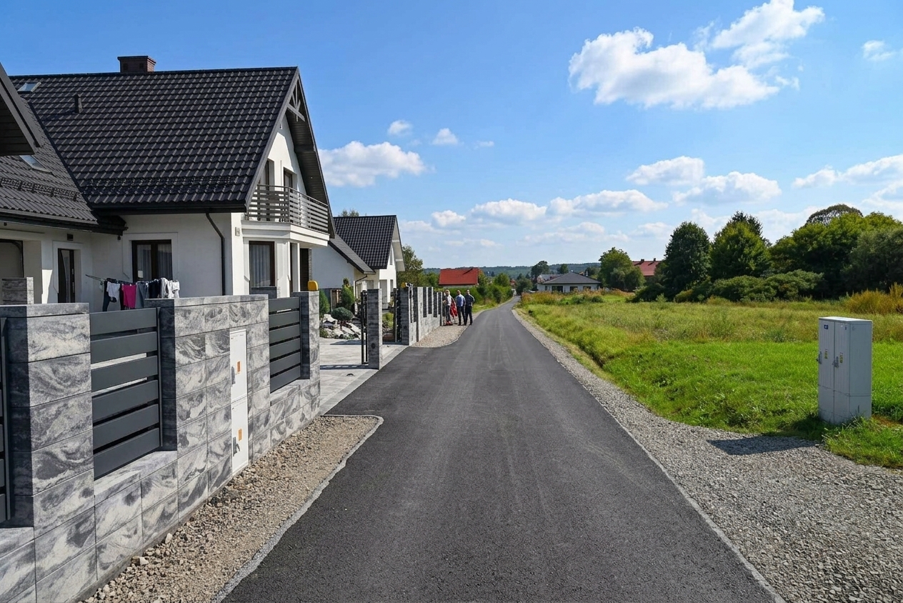 Nowa nawierzchnia drogi w Humniskach 