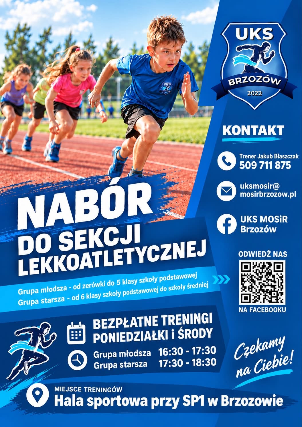 NABÓR DO SEKCJI LEKKOATLETYCZNEJ UKS MOSiR Brzozów!