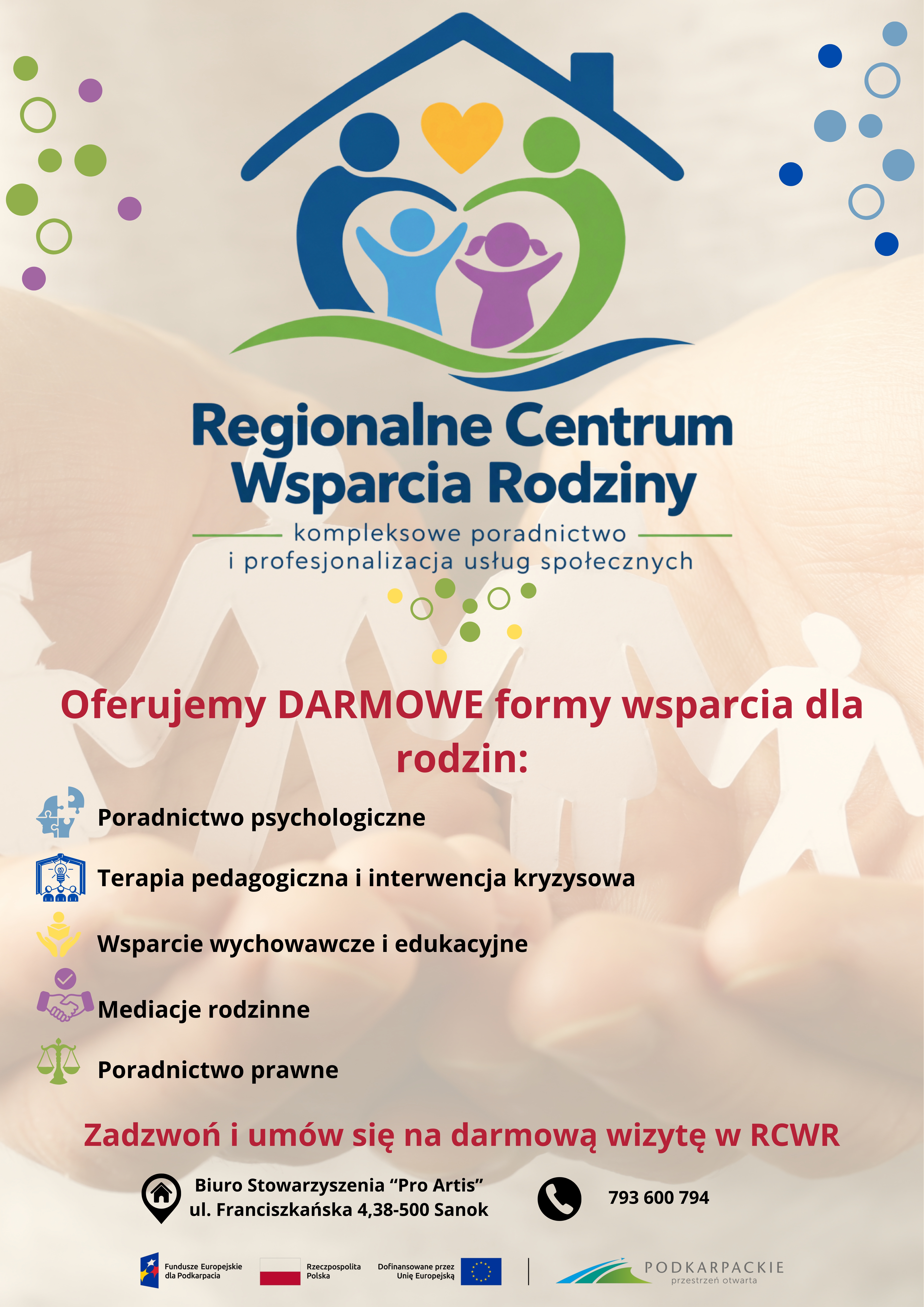 Regionalne Centrum Wsparcia Rodziny – bezpłatna pomoc dla rodzin, dzieci i młodzieży!