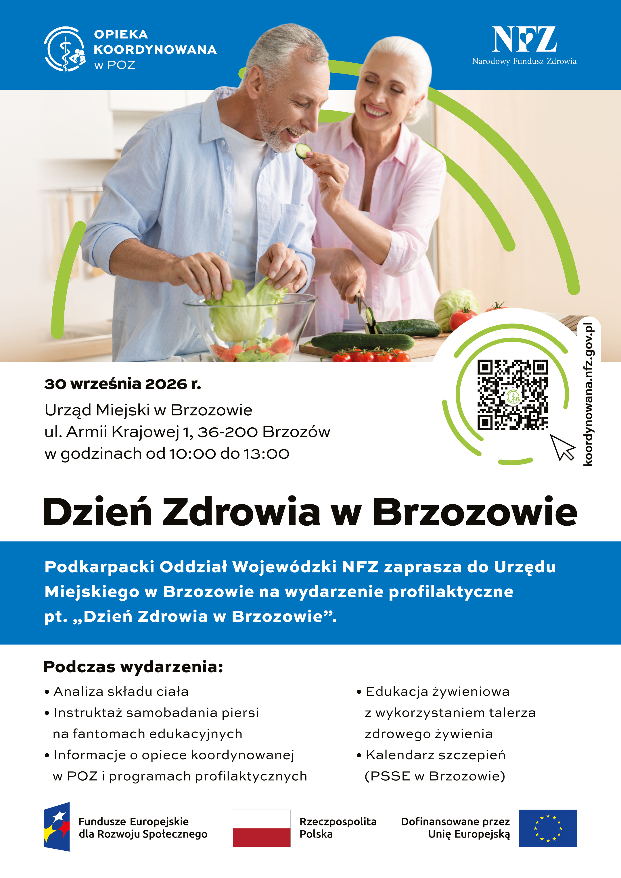 Dzień Zdrowia w Brzozowie – bezpłatne działania profilaktyczne dla mieszkańców