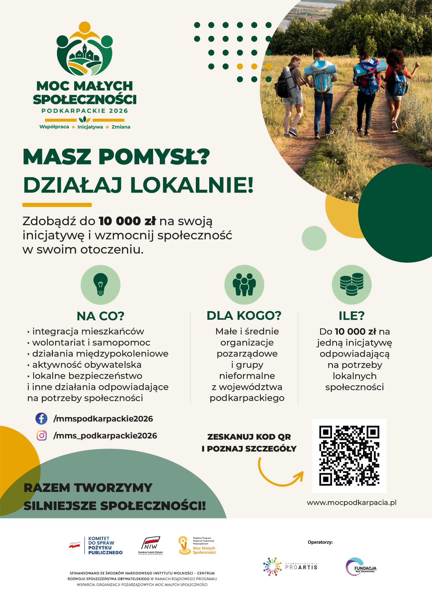 Konkurs „Moc Małych Społeczności - Podkarpackie”