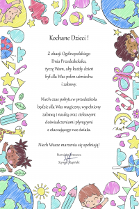 Życzenia Burmistrza Brzozowa z okazji Ogólnopolskiego Dnia Przedszkolaka