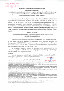 Ogłoszenie Burmistrza Brzozowa o wydłużeniu składania wniosków do planu ogólnego Gminy Brzozów