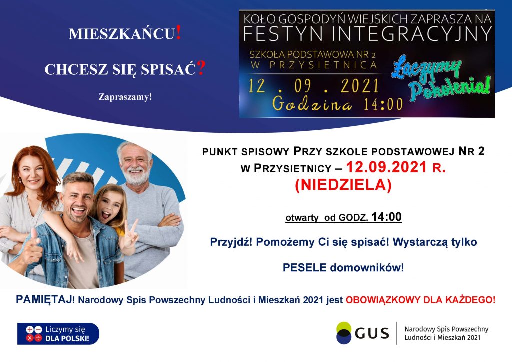 Punkt spisowy w Przysietnicy podczas festynu integracyjnego