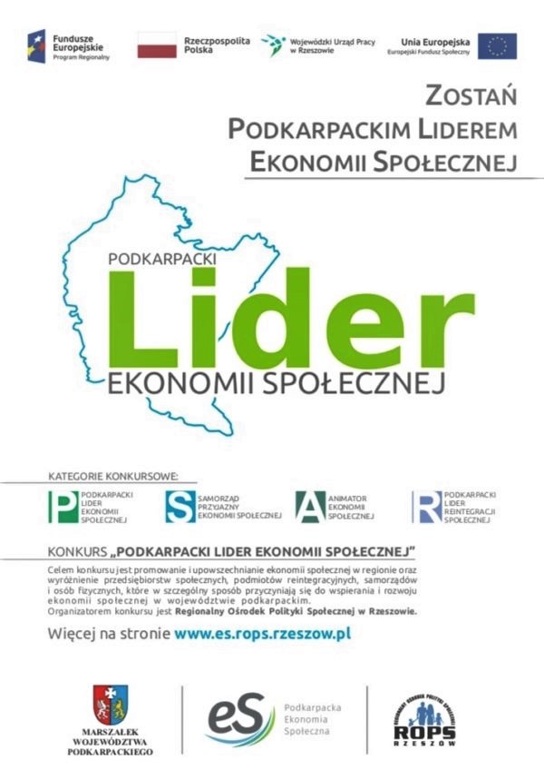 Konkurs – „Podkarpacki Lider Ekonomii Społecznej”