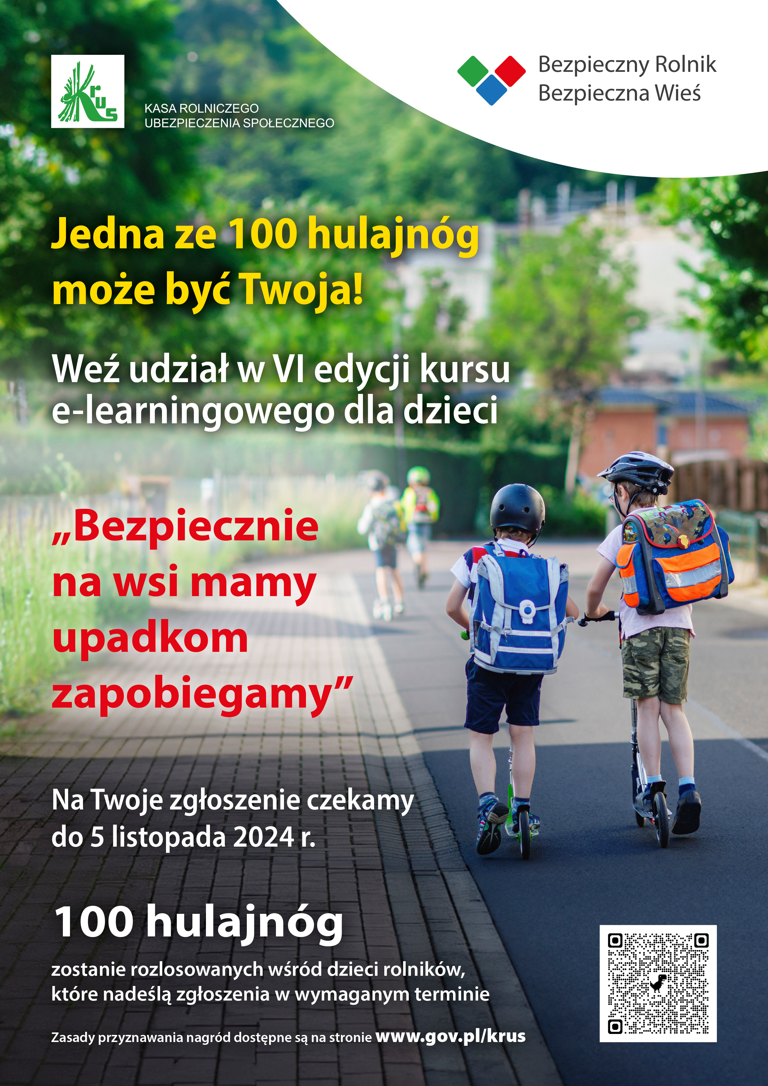 Rozwiąż kurs e-learningowy „Bezpiecznie na wsi mamy – upadkom zapobiegamy”
