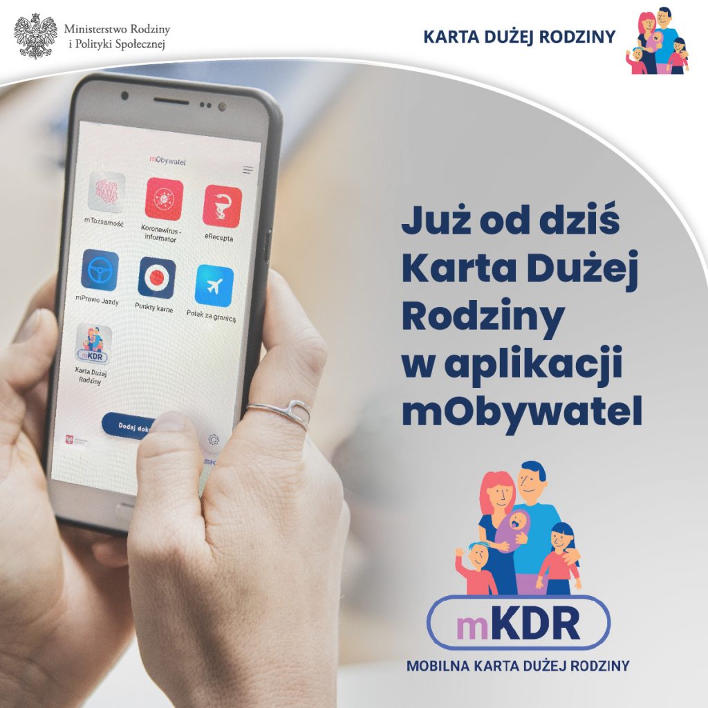 INFORMACJA DLA POSIADACZY OGÓLNOPOLSKIEJ KARTY DUŻEJ RODZINY