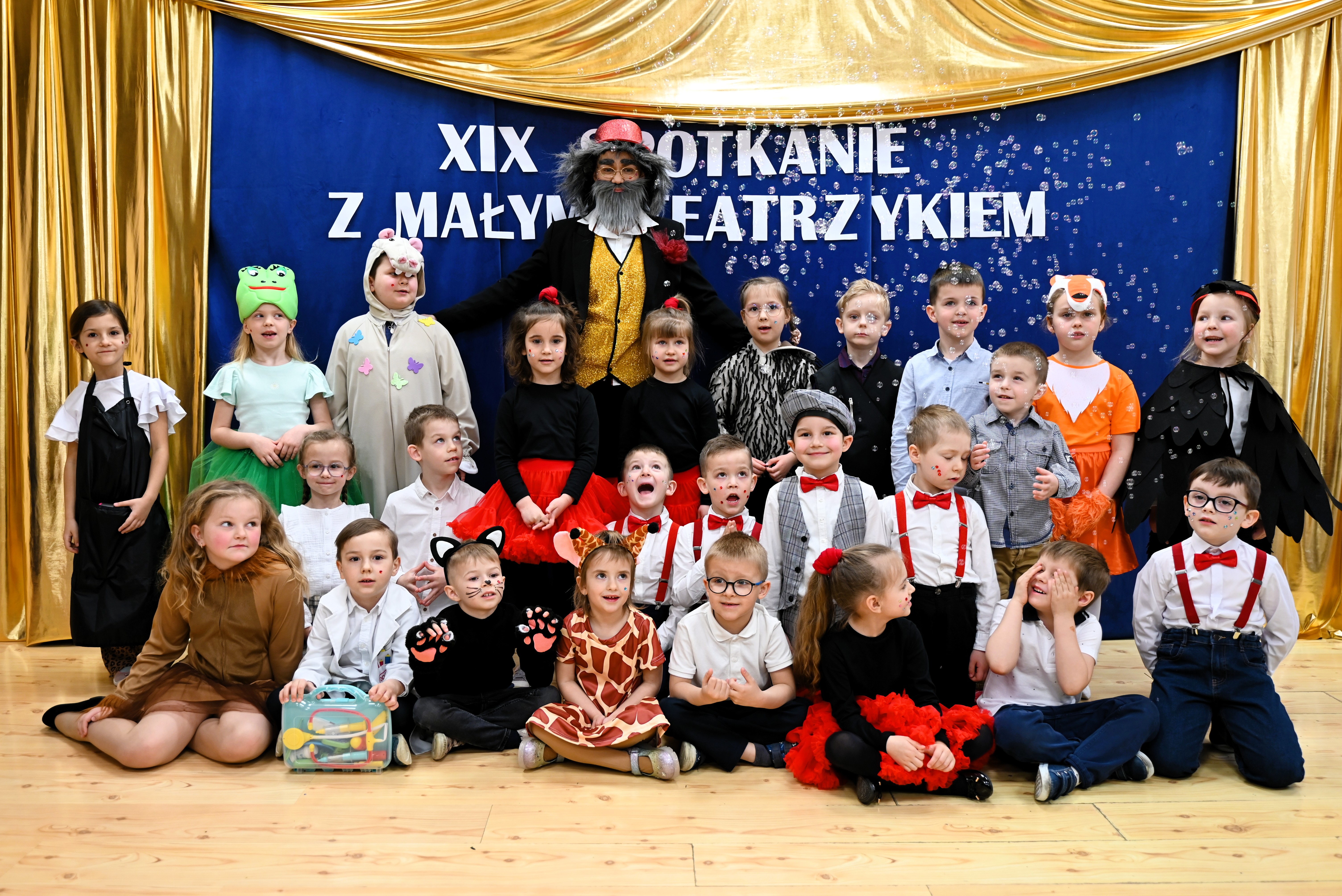 Przedszkolaki aktorami podczas Spotkania z Małym Teatrzykiem 