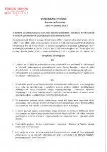 Przerwa w pracy oraz dyżury przedszkoli i oddziałów przedszkolnych w okresie wakacyjnym.