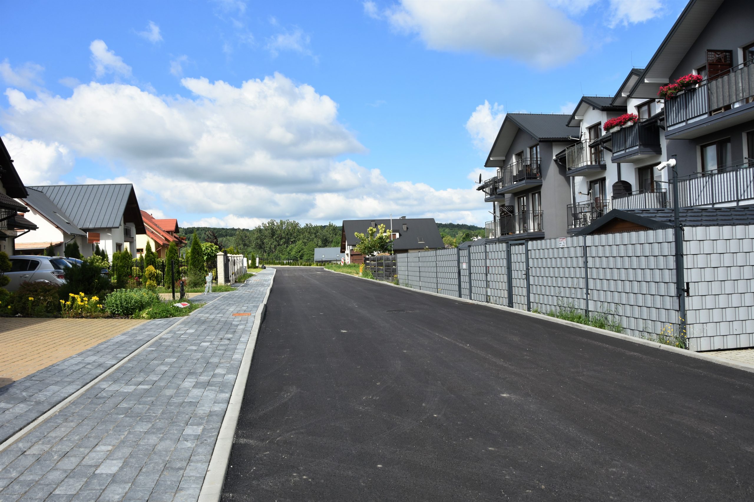 Ulica Widokowa w Brzozowie w nowej odsłonie