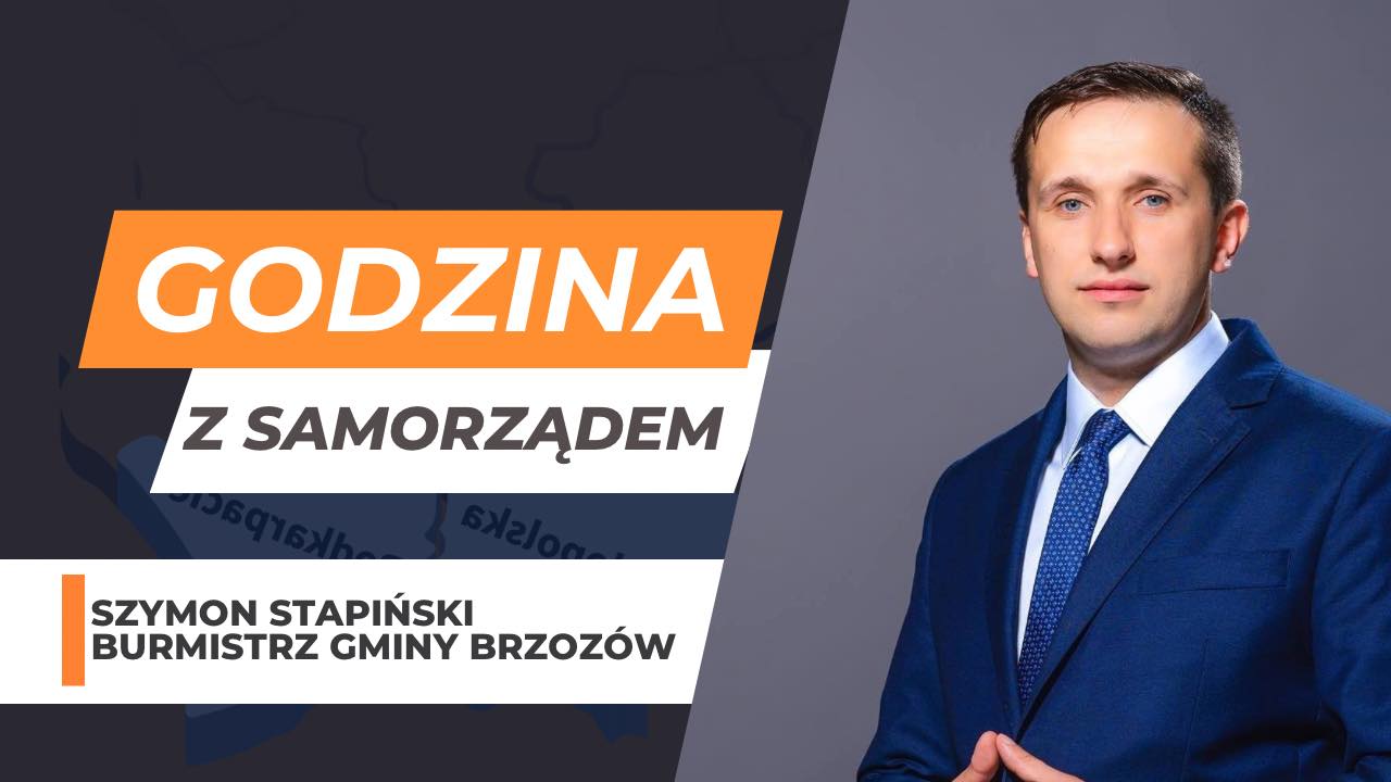 Burmistrz Brzozowa Szymon Stapiński gościem programu „Godzina z Samorządem”