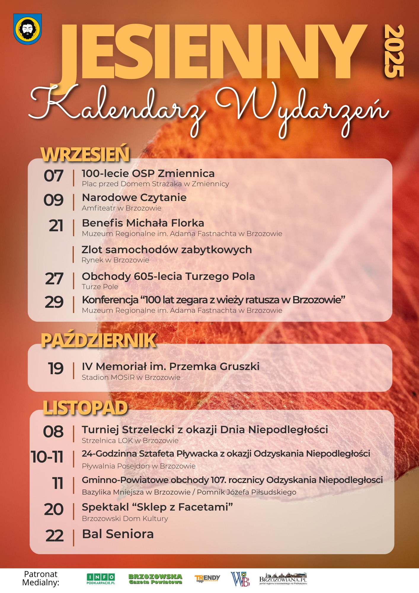 Jesień pełna wydarzeń w Gminie Brzozów