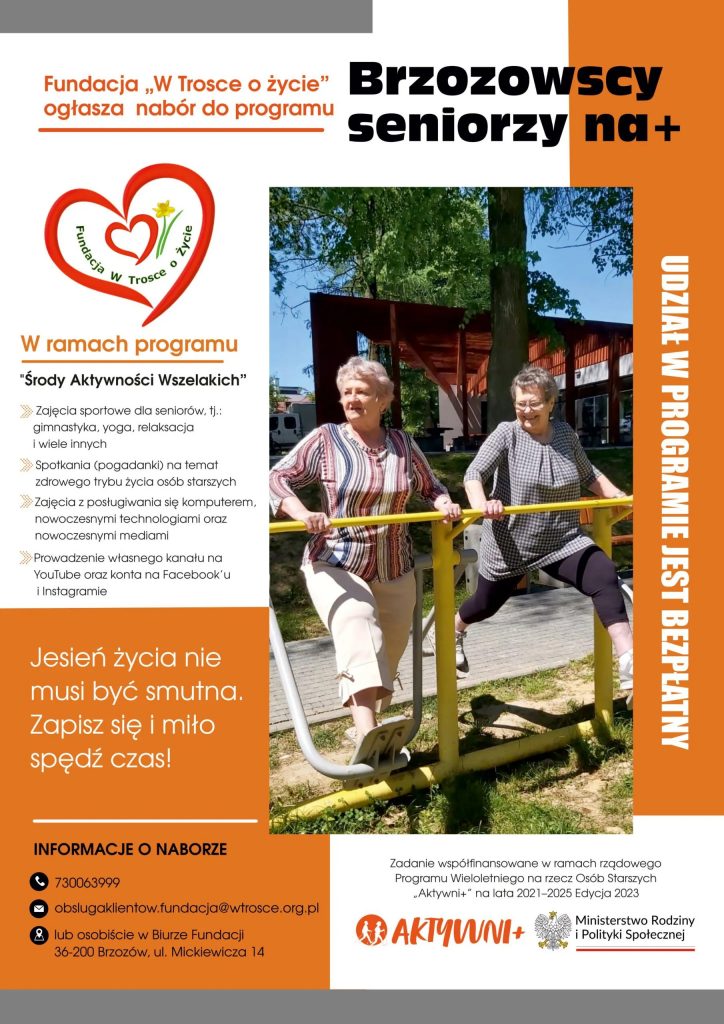 Rusza nabór do programu „Brzozowscy Seniorzy na +”