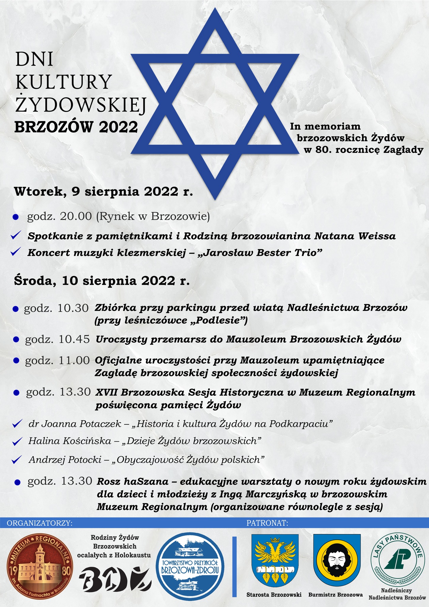 Dni Kultury Żydowskiej Brzozów 2022