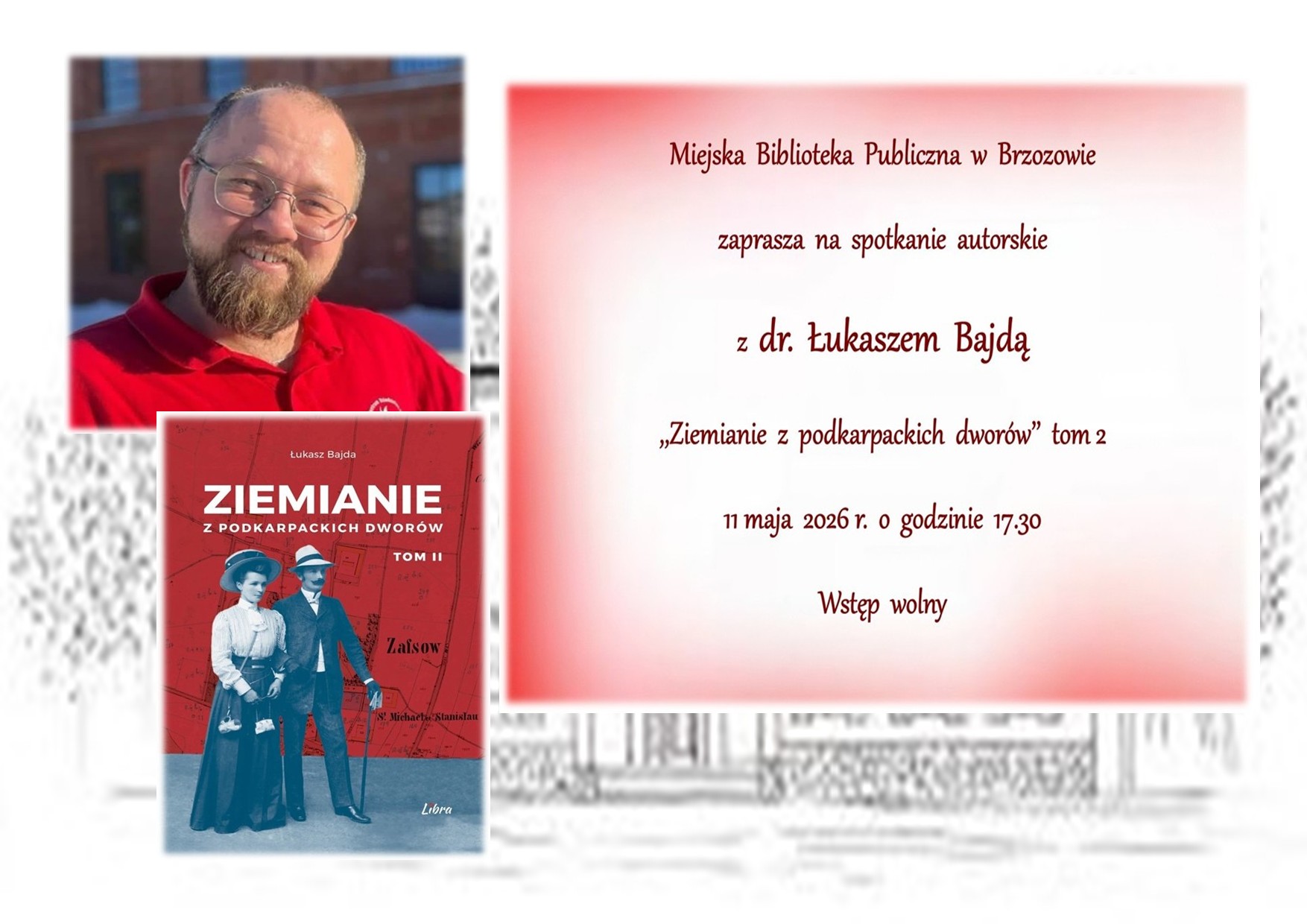 Spotkanie autorskie z dr. Łukaszem Bajdą w Miejskiej Bibliotece Publi…