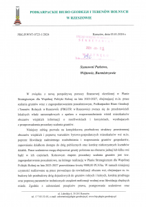 Informacja Podkarpackiego Biura Geodezji i Terenów Rolnych w Rzeszowie