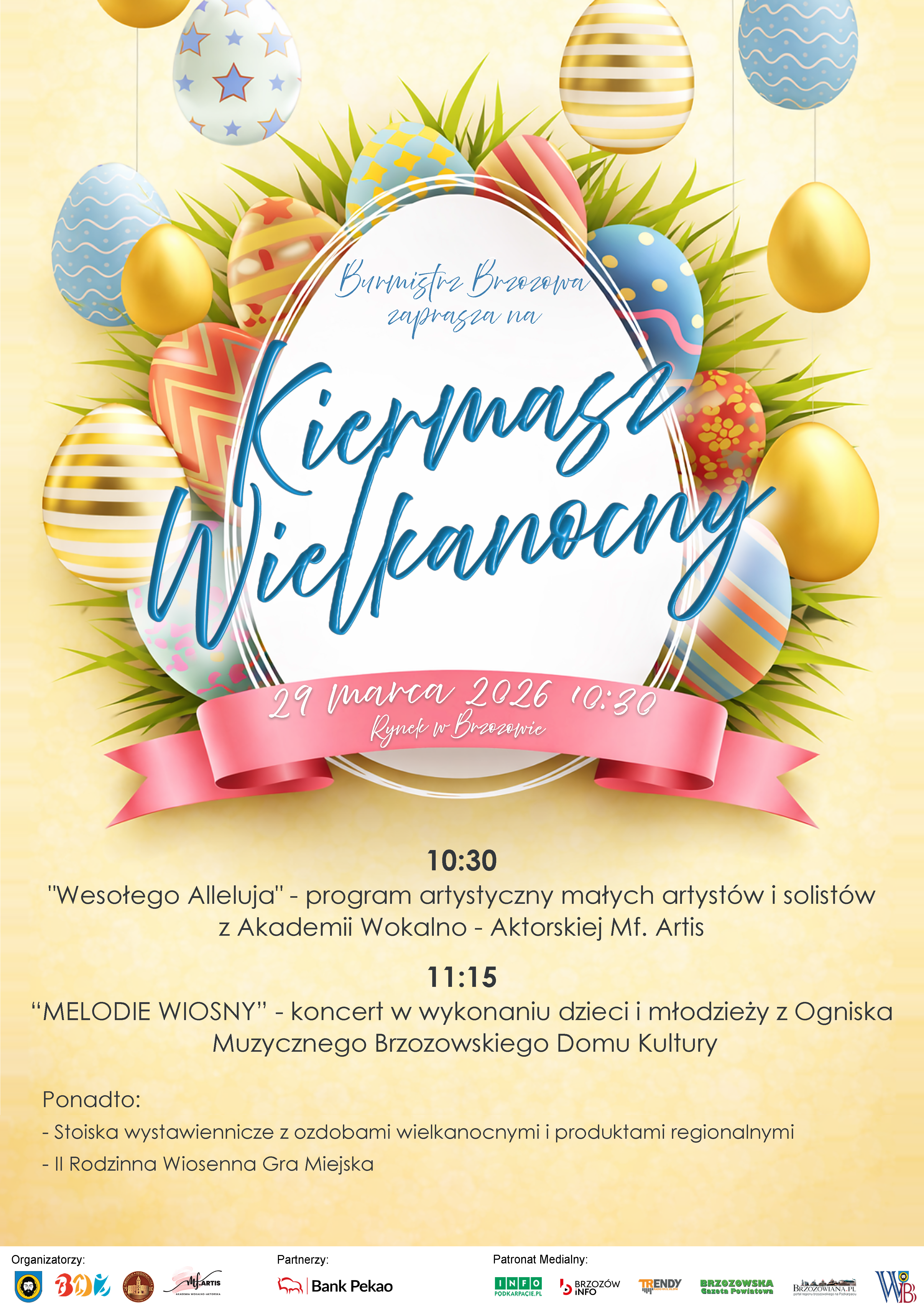 Zapraszamy na Wielkanocny Kiermasz w Brzozowie