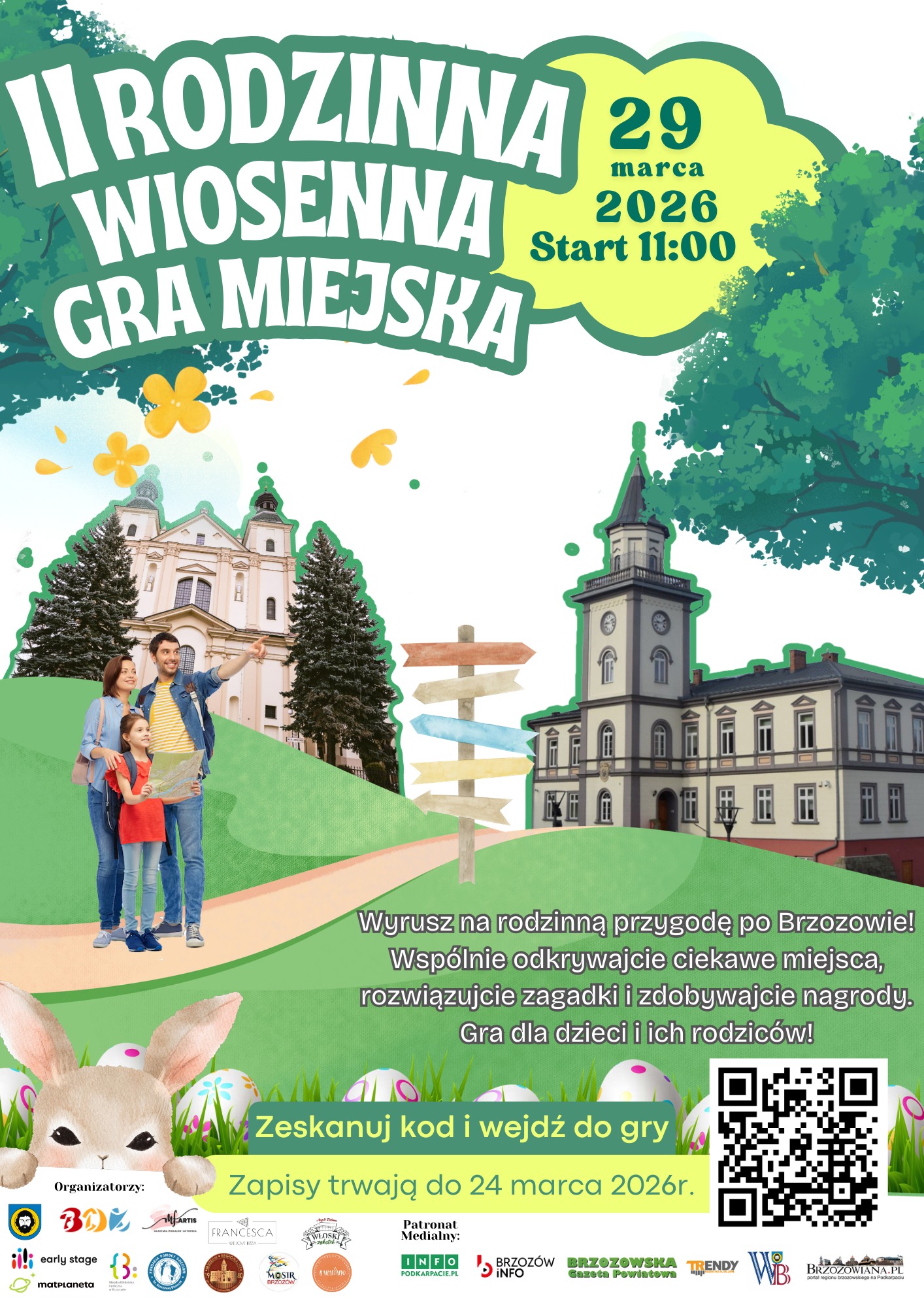 Rodzinna Wiosenna Gra Miejska – Odkrywamy Brzozów!