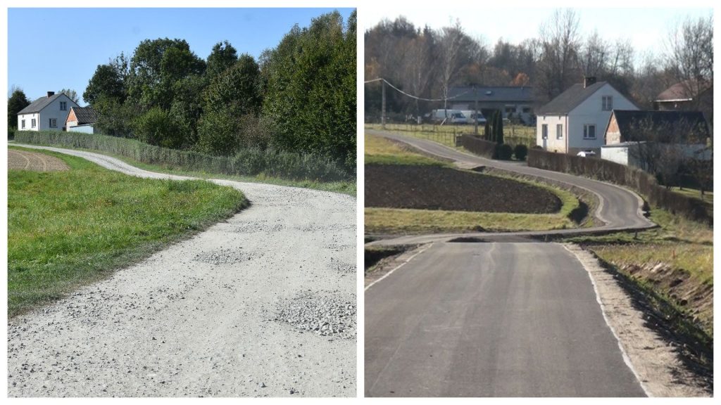 Remonty i przebudowy dróg w gminie Brzozów