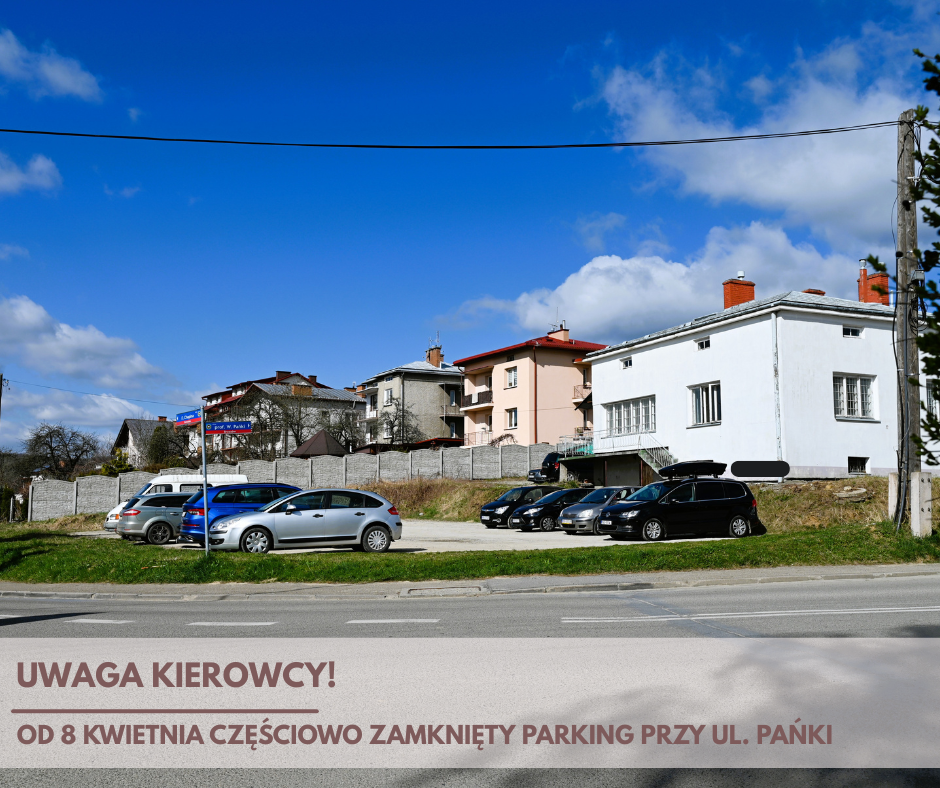 Zamknięcie parkingu przy ul. Pańki w Brzozowie 