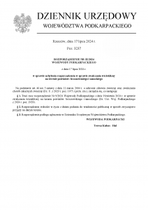 Uchylenie rozporządzenia w sprawie zwalczania wścieklizny na terenie powiatów: brzozowskiego i sanockiego