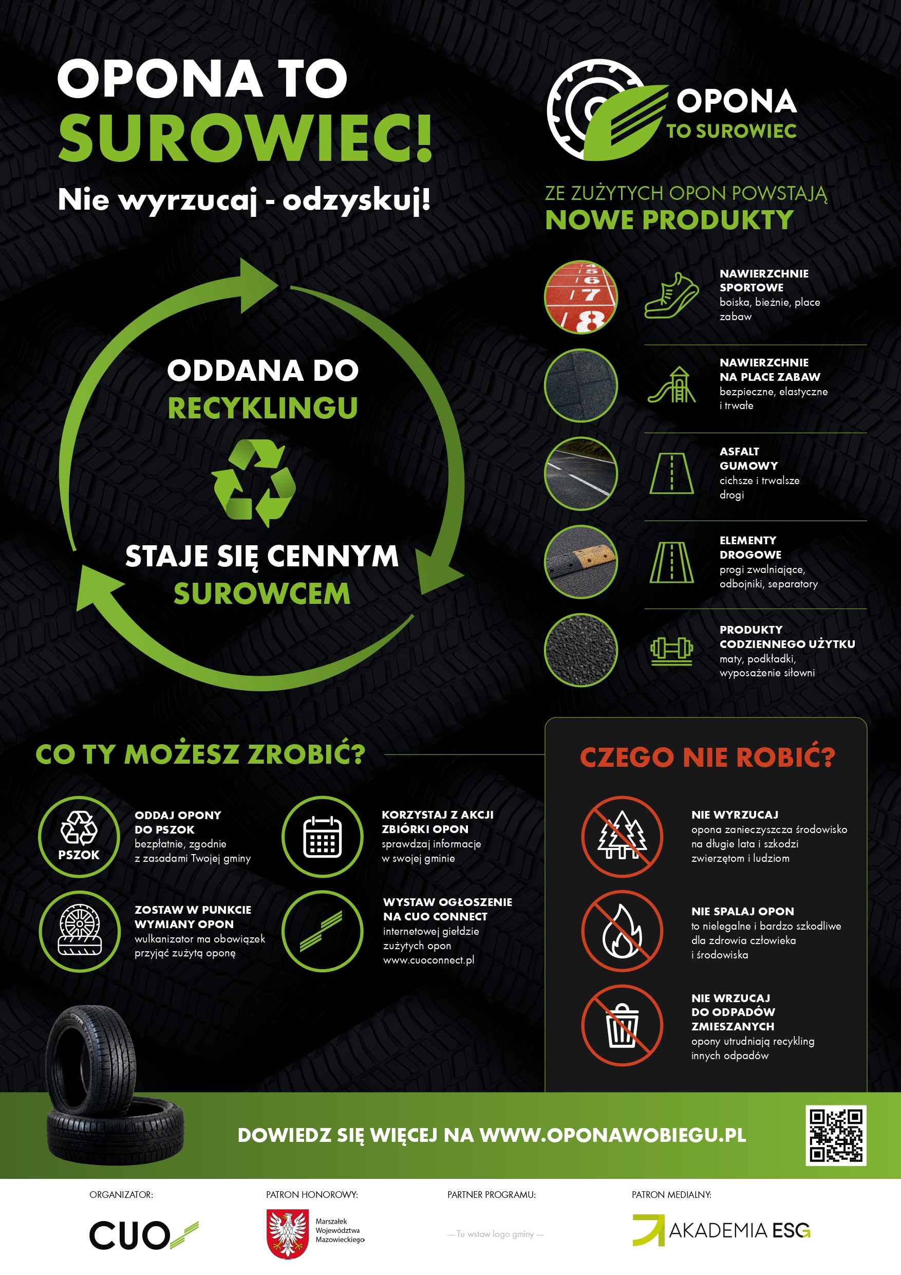 Opona to surowiec. Nie wyrzucaj – odzyskuj!