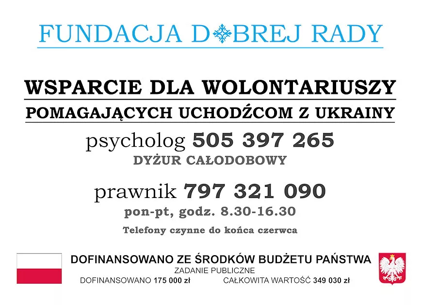 Fundacja Dobrej Rady – Wsparcie dla wolontariuszy