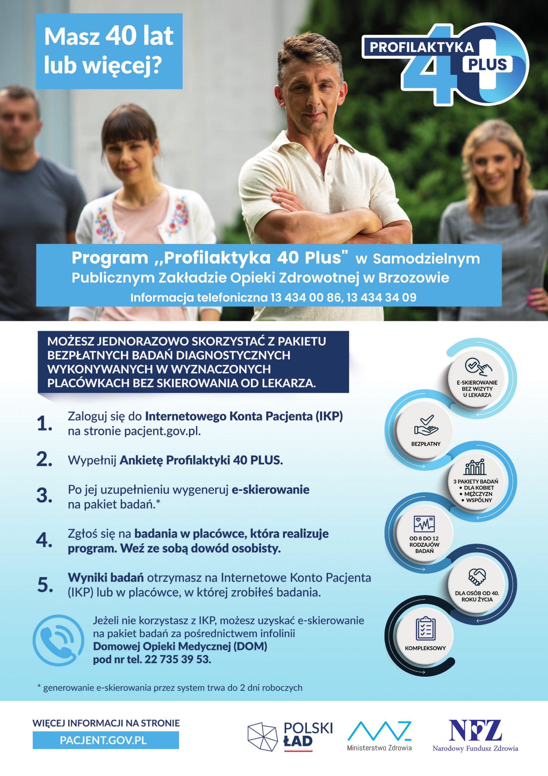 „Profilaktyka 40 Plus” w Samodzielnym Publicznym Zakładzie Opieki Zdrowotnej w Brzozowie