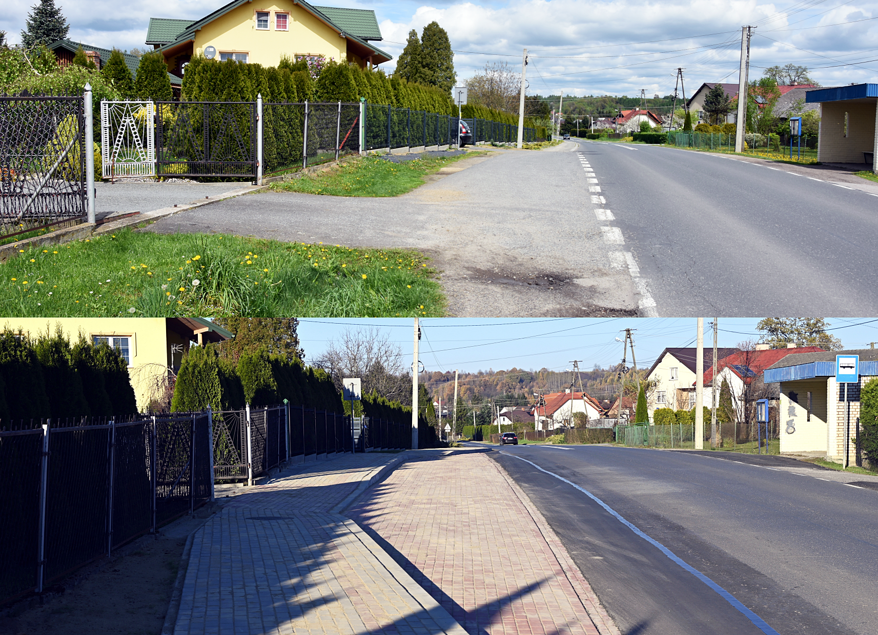 Chodnik w Humniskach gotowy