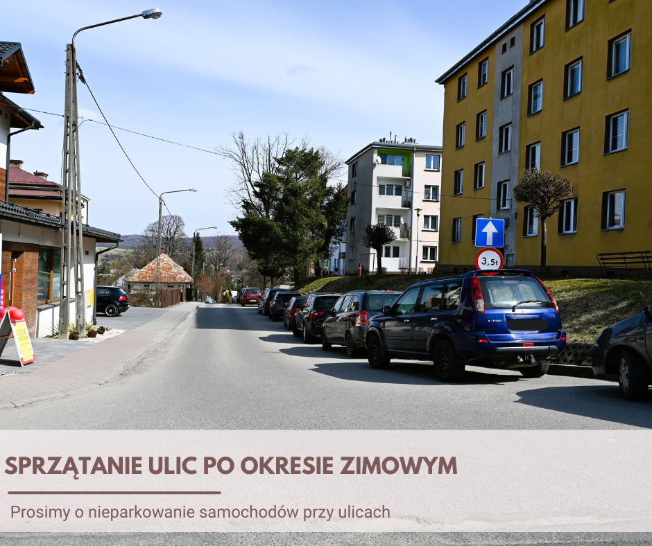 Sprzątanie ulic po okresie zimowym