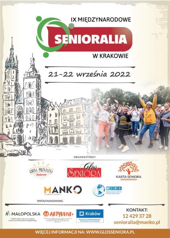 Zaproszenie do wyjazdu na IX Międzynarodowe Senioralia w Krakowie