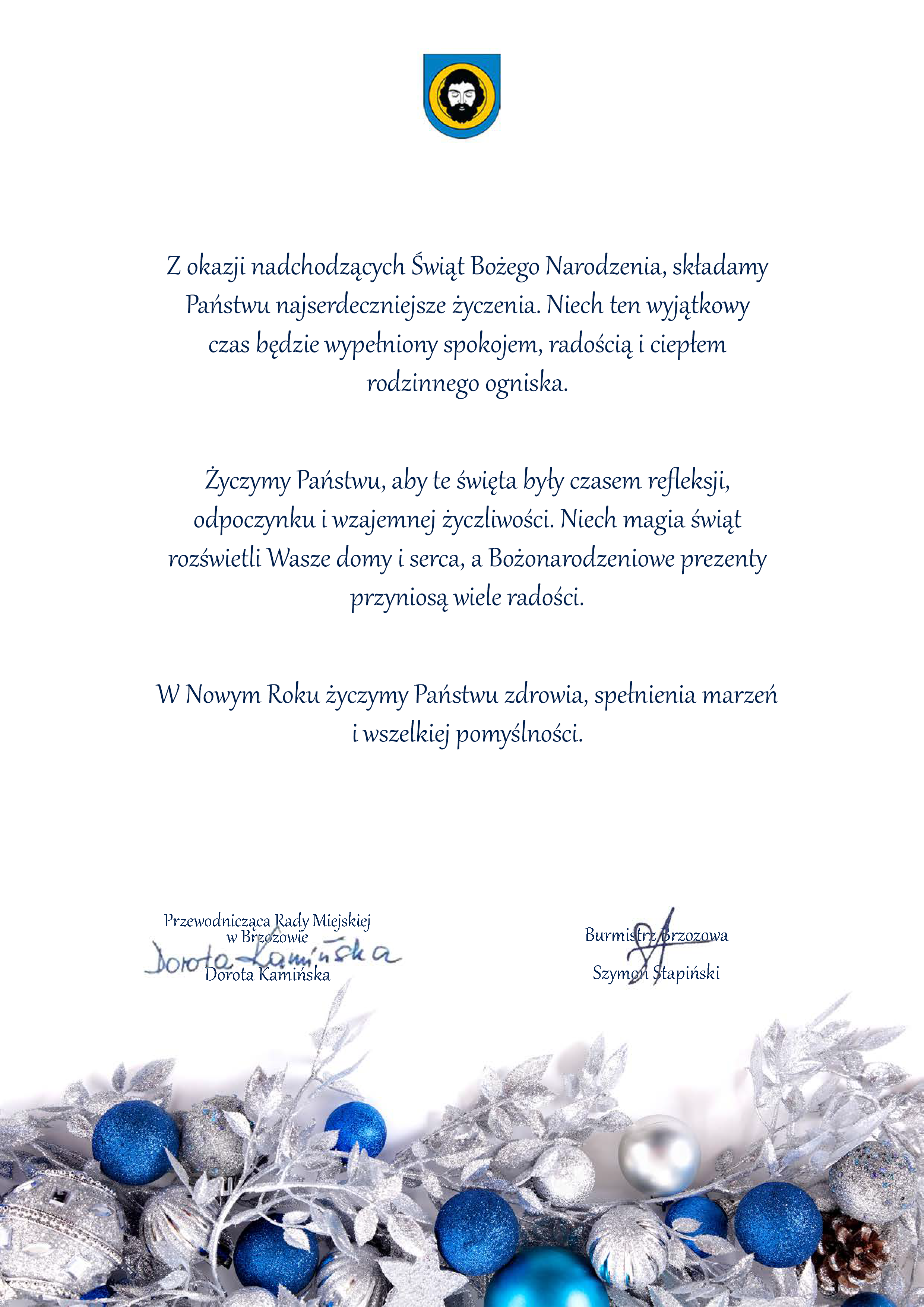 Życzenia świąteczne